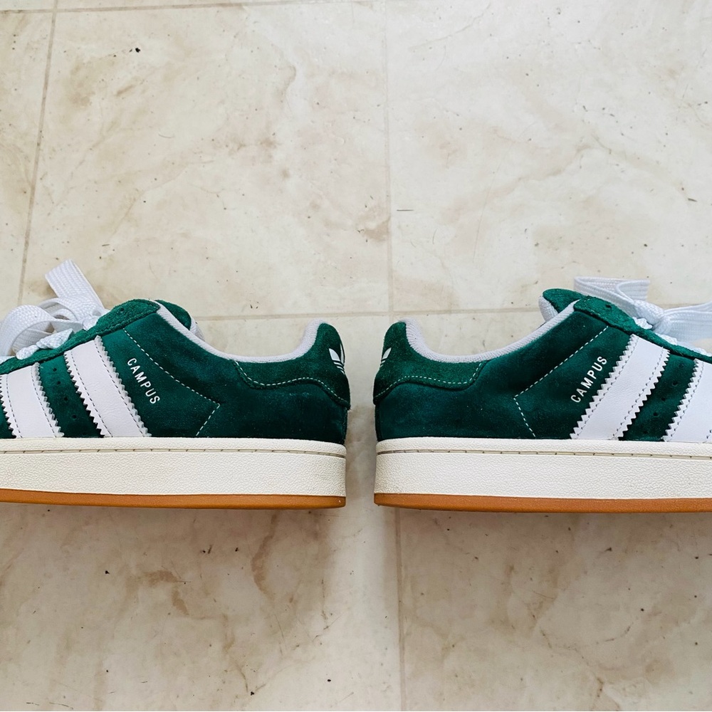 $110 Adidas Campus 00s Green Suede Lace-up Low Top Shoes Sneakers Women's Size 8 - Picture 8 of 14